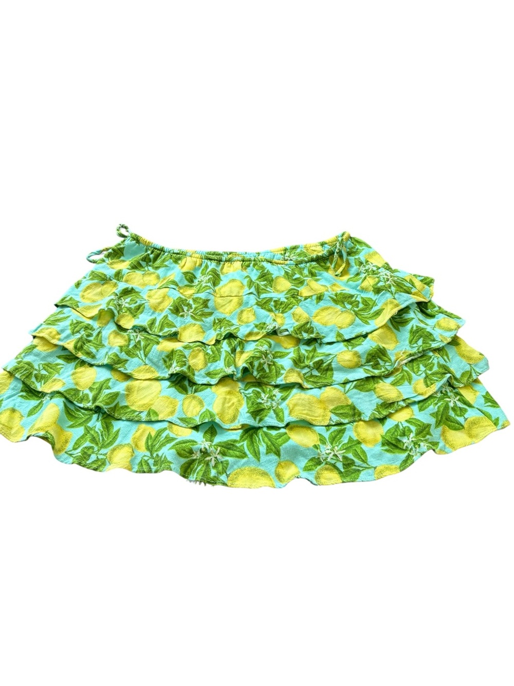 Farm Rio Lemon print mini skirt